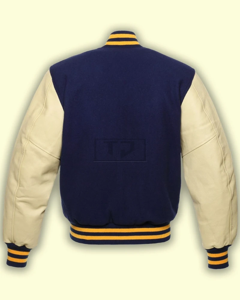 Blue College Varsity Jacket - image 2