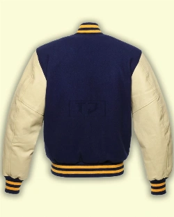 Blue College Varsity Jacket - image 2