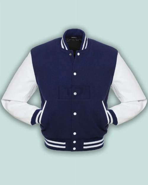 Oxford Blue Varsity Jacket - image 3