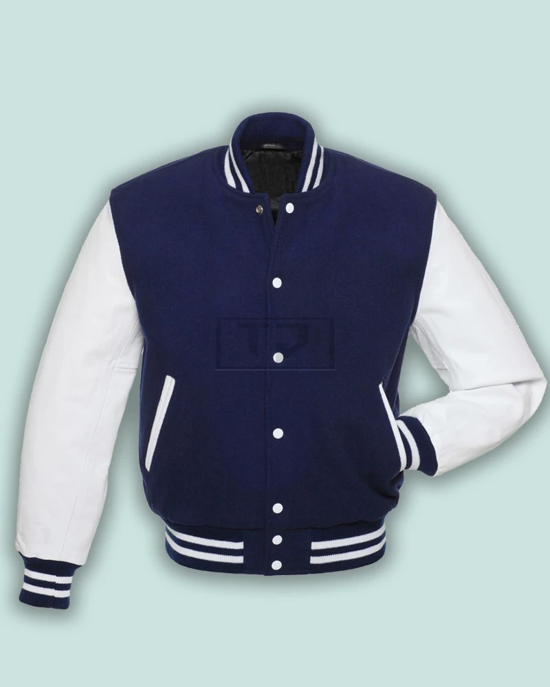Oxford Blue Varsity Jacket - image 1