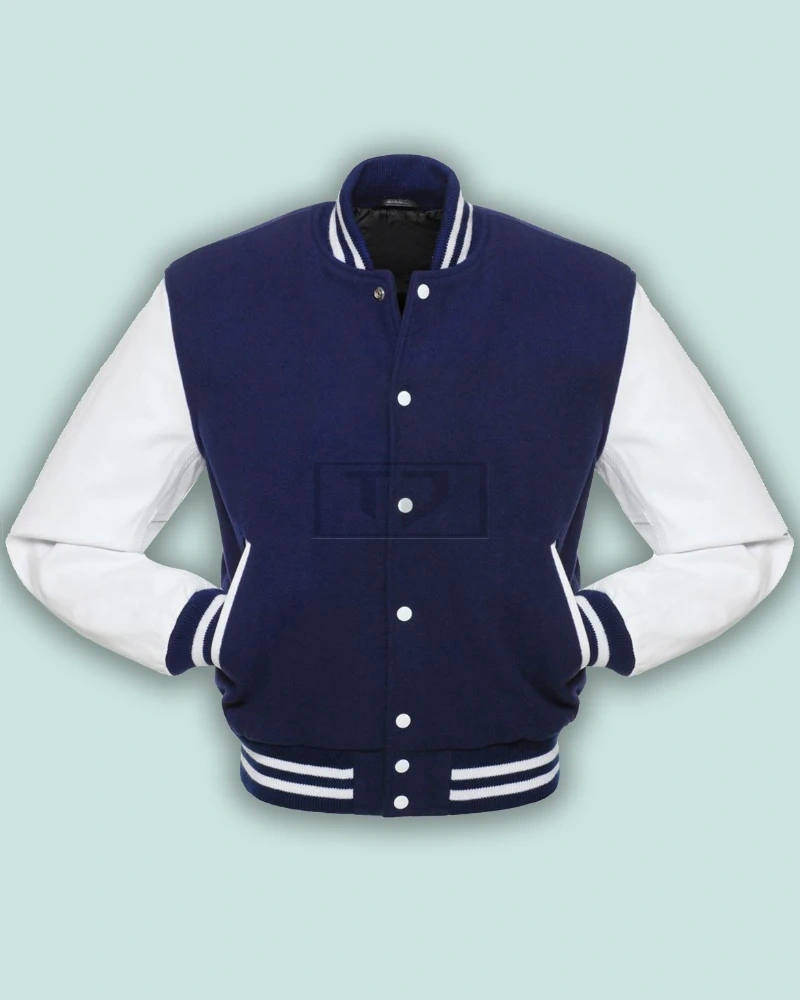 Oxford Blue Varsity Jacket - image 3