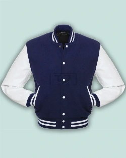 Oxford Blue Varsity Jacket - image 3
