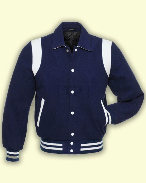 Side Stripe Varsity Jacket