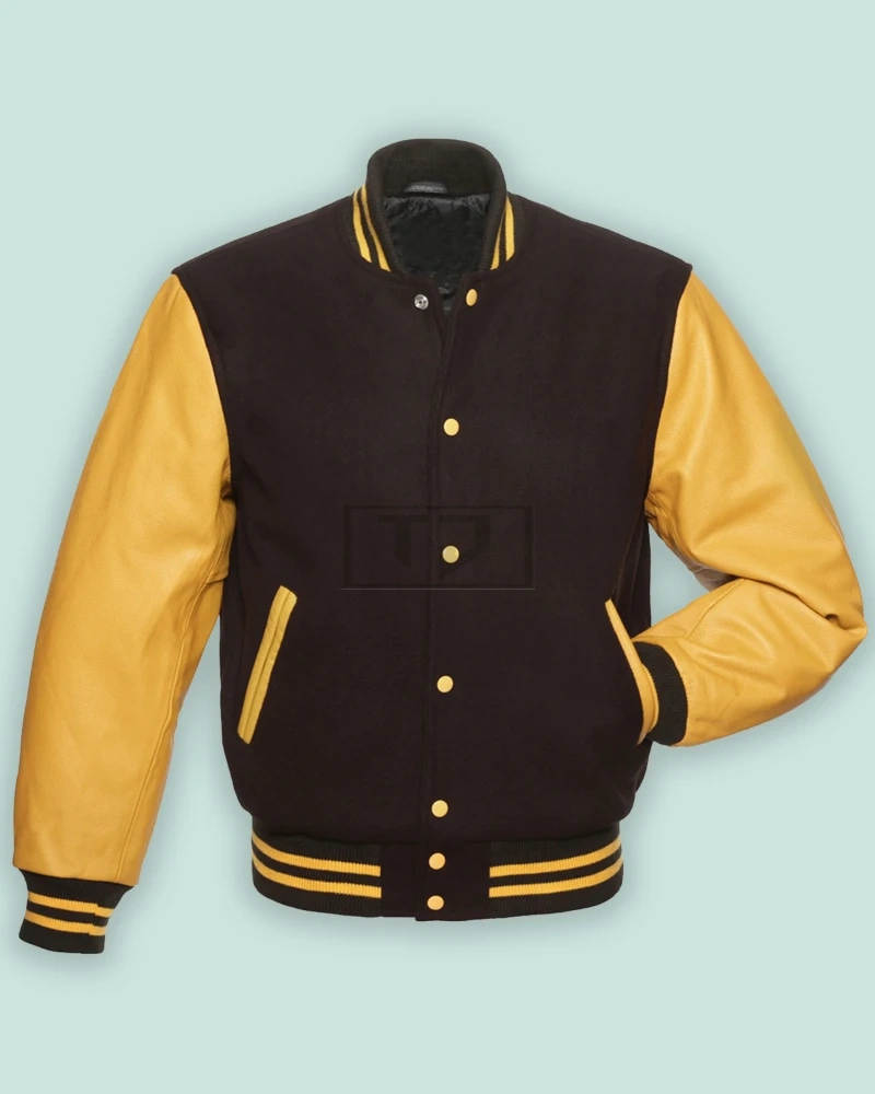 Maroon & Gold Varsity Jacket - image 1
