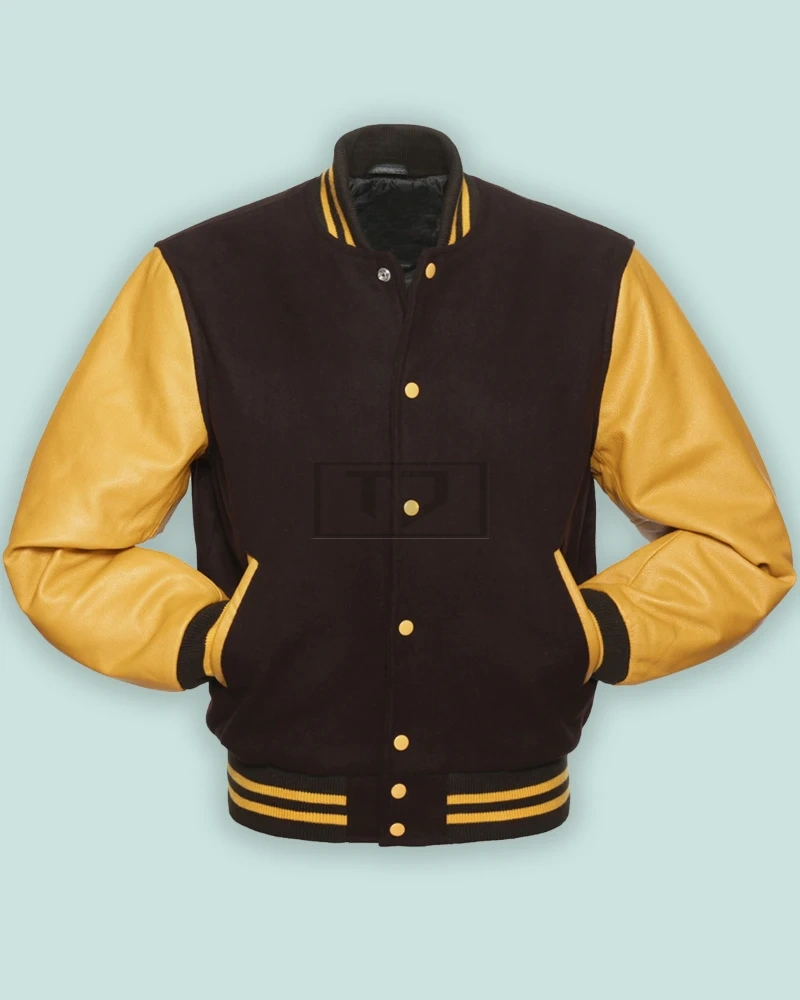 Maroon & Gold Varsity Jacket - image 3
