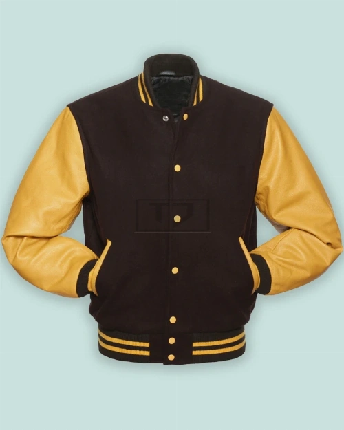Maroon & Gold Varsity Jacket - image 3