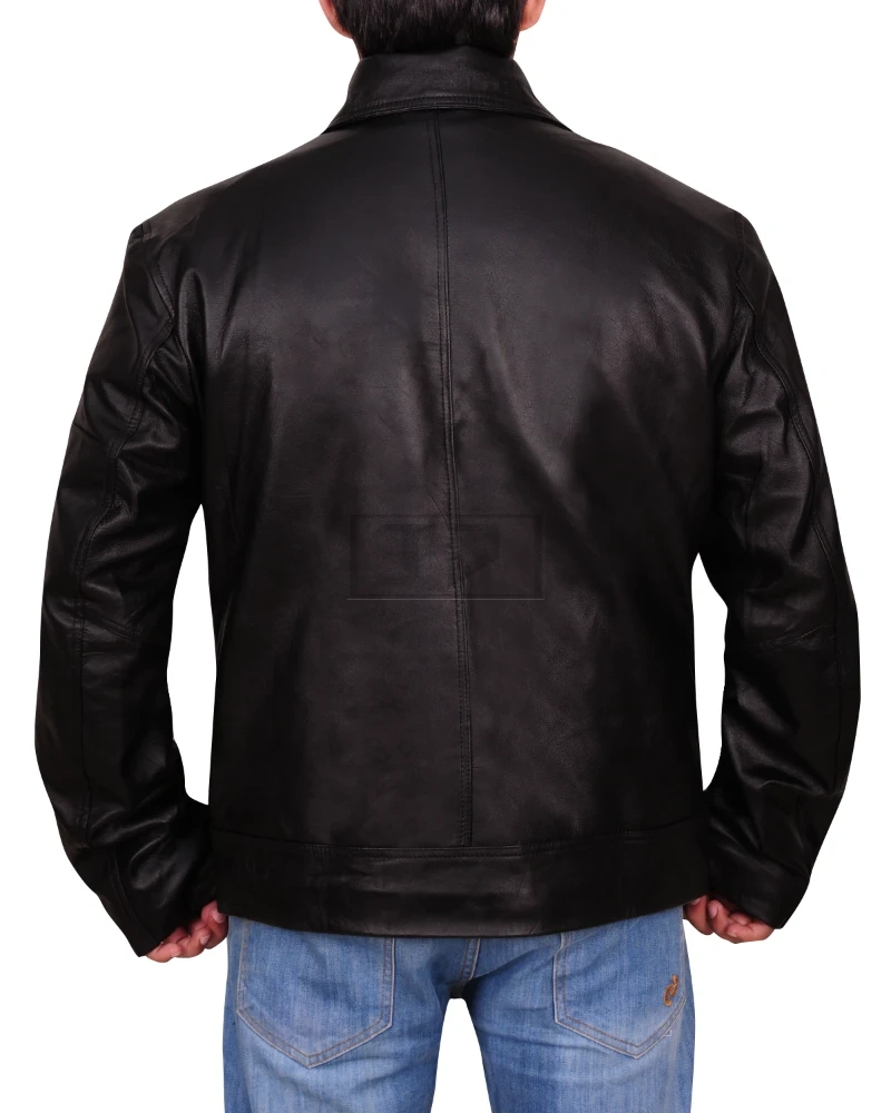 Simple Brando Leather Jacket - image 2