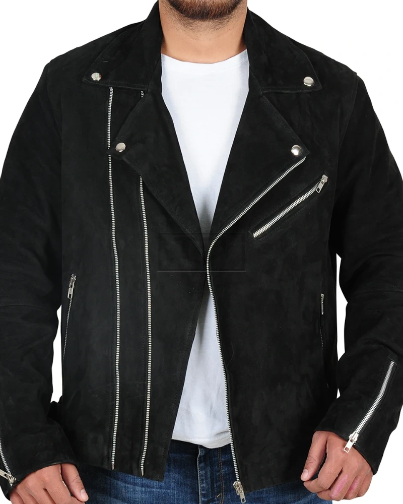 Rocker Suede Leather Jacket - image 1