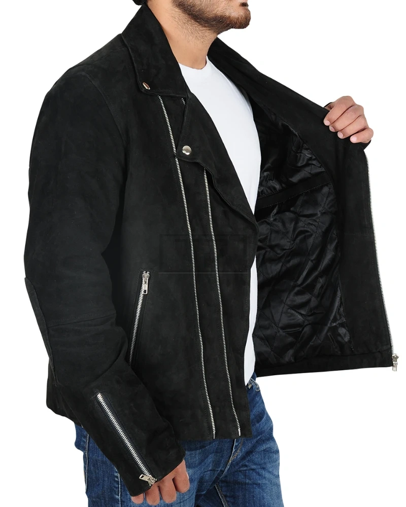 Rocker Suede Leather Jacket - image 3